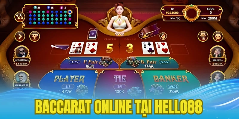 Baccarat Online Tại Hello88 - Chinh Phục Cá Cược Đỉnh Cao