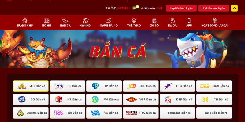 Bắn cá online là sảnh game siêu hấp dẫn trên nền tảng Hello88